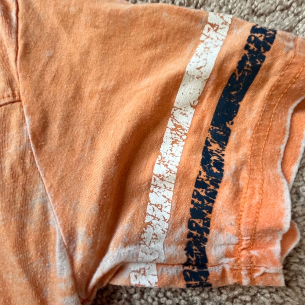 Lucky brand orange navy color shirt sleeve T-shirt boy’s size medium - Picture 4 of 5